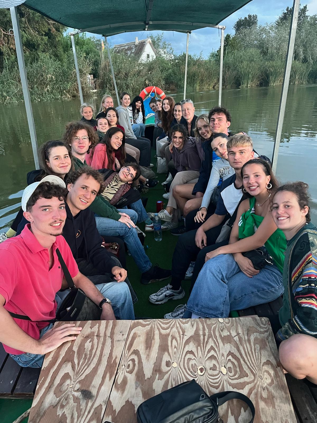 Our class on the boat.