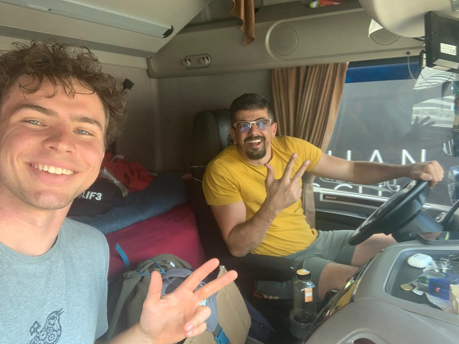 Me and the truck driver, Goran